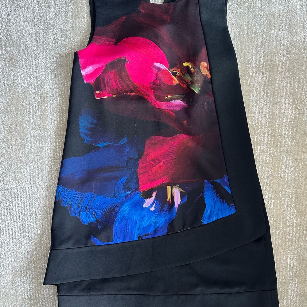 Elegant Black and Multicolor Dress
